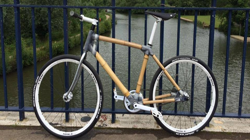 World s first 3D bamboo bicycle printed in London at Oxford